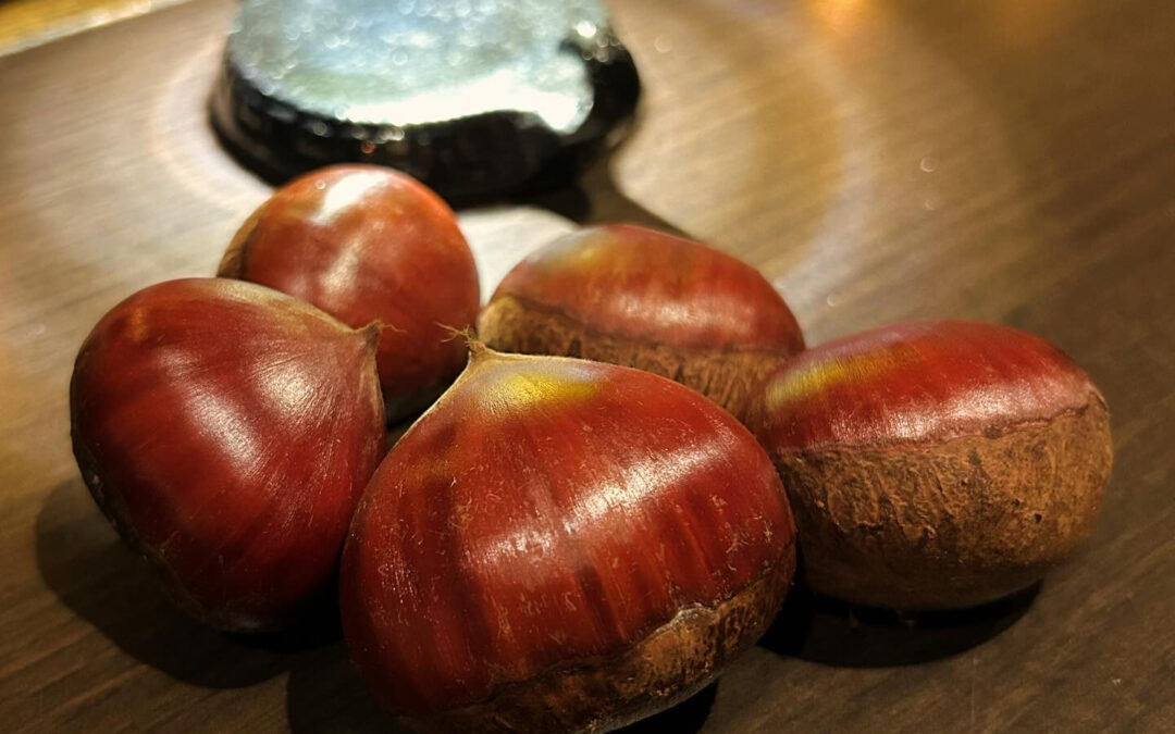 秋の味覚の仕込みが始まっています