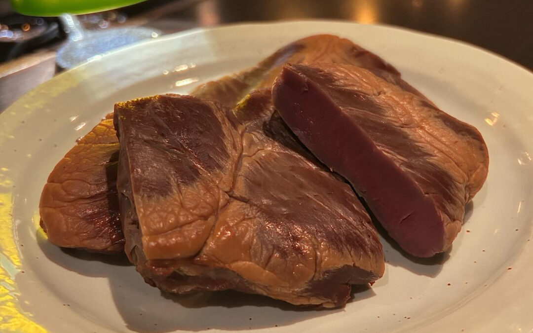 《豚ハツのスモーク》、復活しました