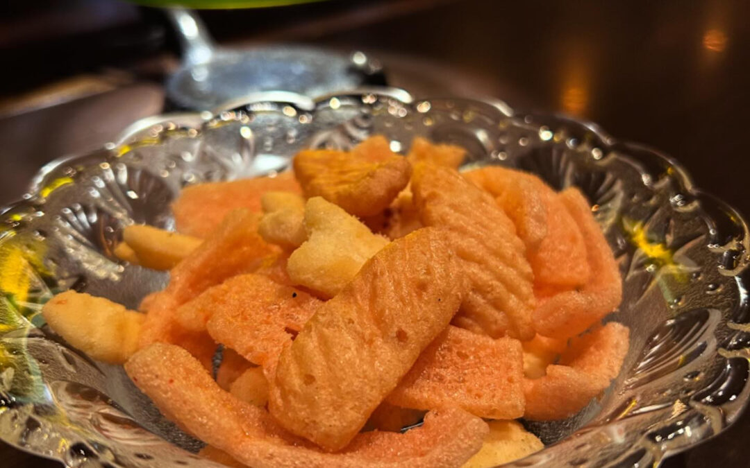 《スモークおかき》仕込み